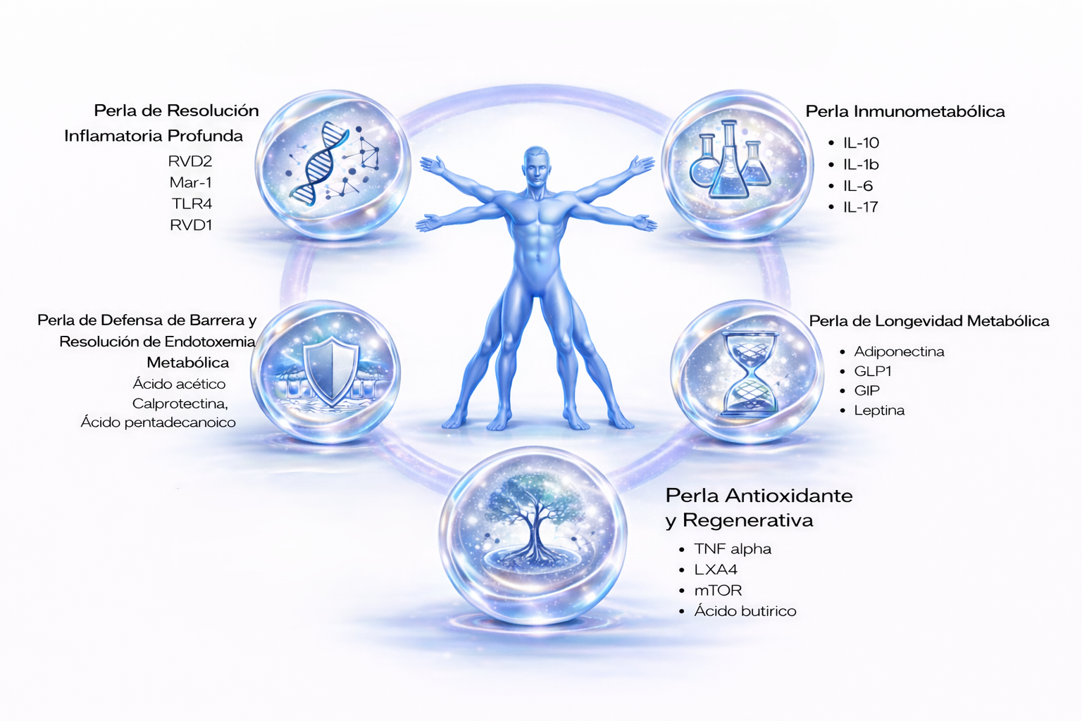 Mapa de las 5 Perlas de Resolución Celular